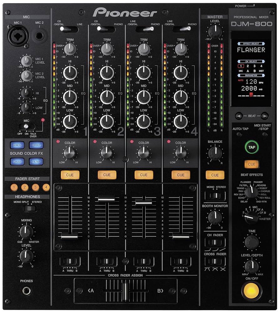 Pioneer DJM-800 DJミキサー 4チャンネル DJM-800 (archived) 4-channel high-end digital mixer (black